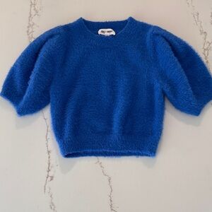 Day + Moon Women's Vibrant Blue Crew Neck Sweater